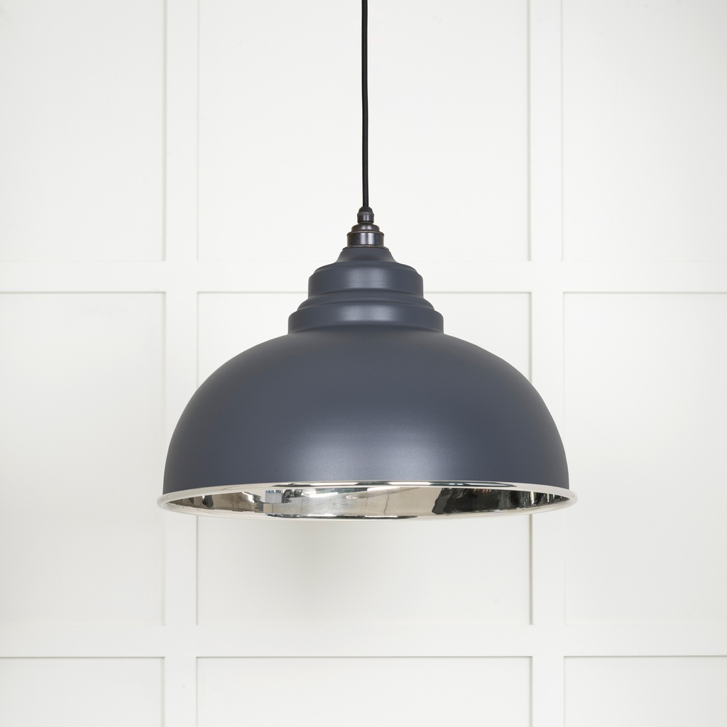 Smooth Nickel Harborne Pendant in Slate - 49505SL