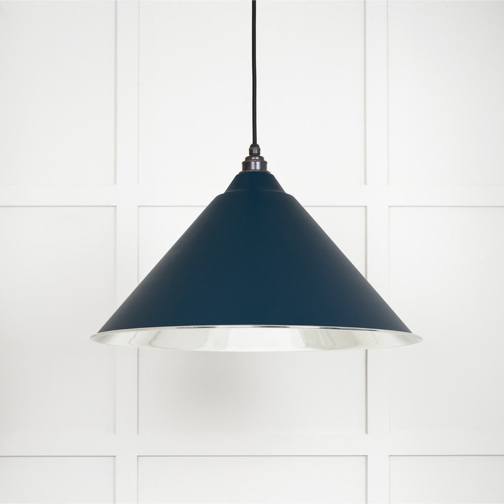 Smooth Nickel Hockley Pendant in Dusk - 49506DU