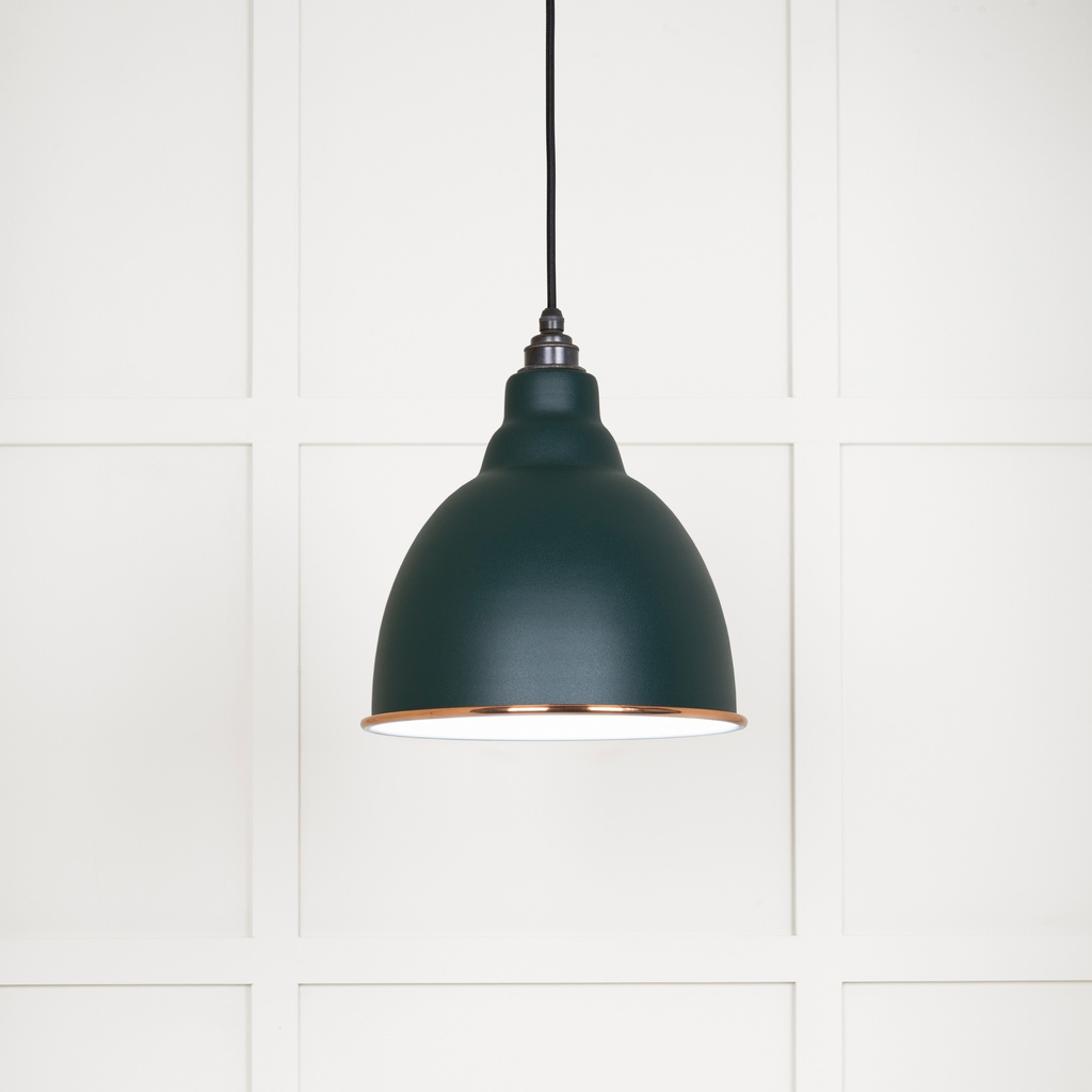 White Gloss Brindley Pendant in Dingle - 49507DI