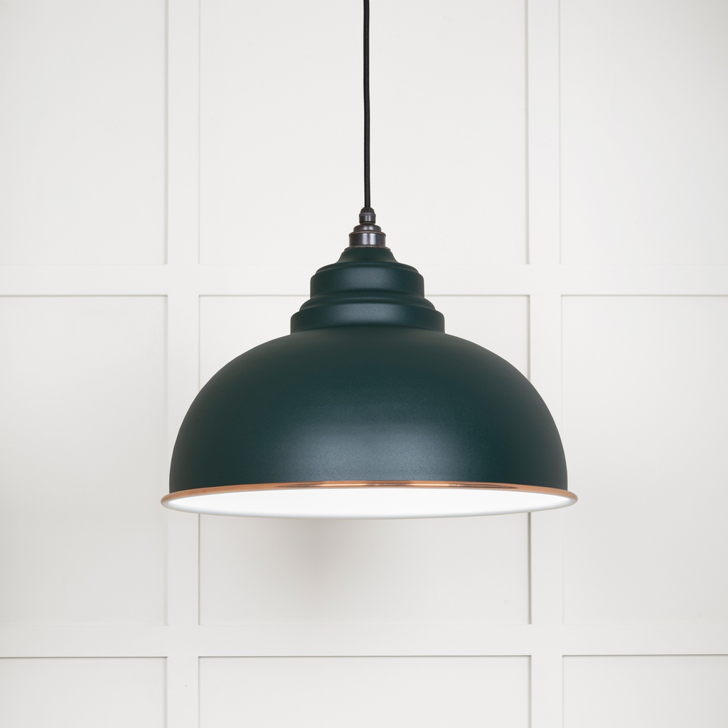 White Gloss Harborne Pendant in Dingle - 49508DI