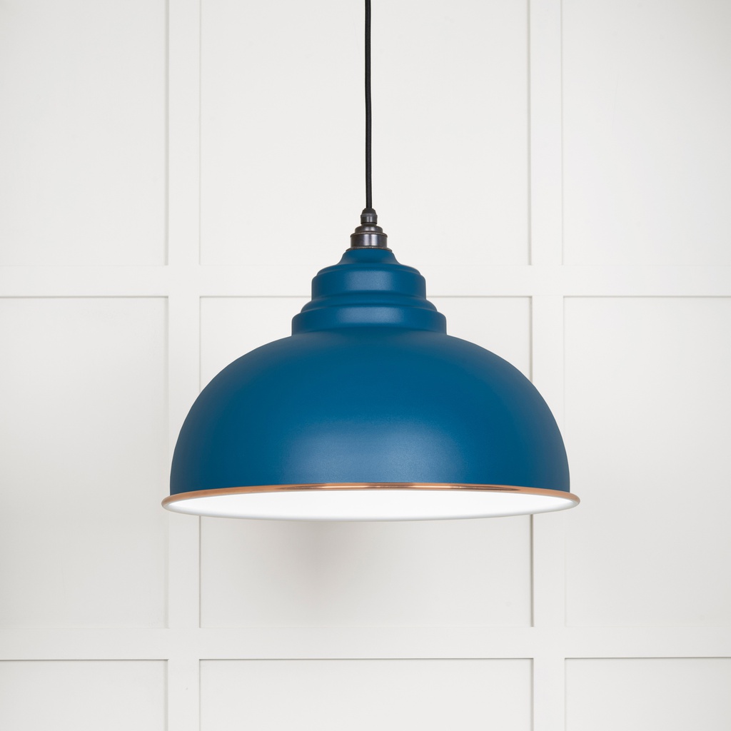 White Gloss Harborne Pendant in Upstream - 49508U