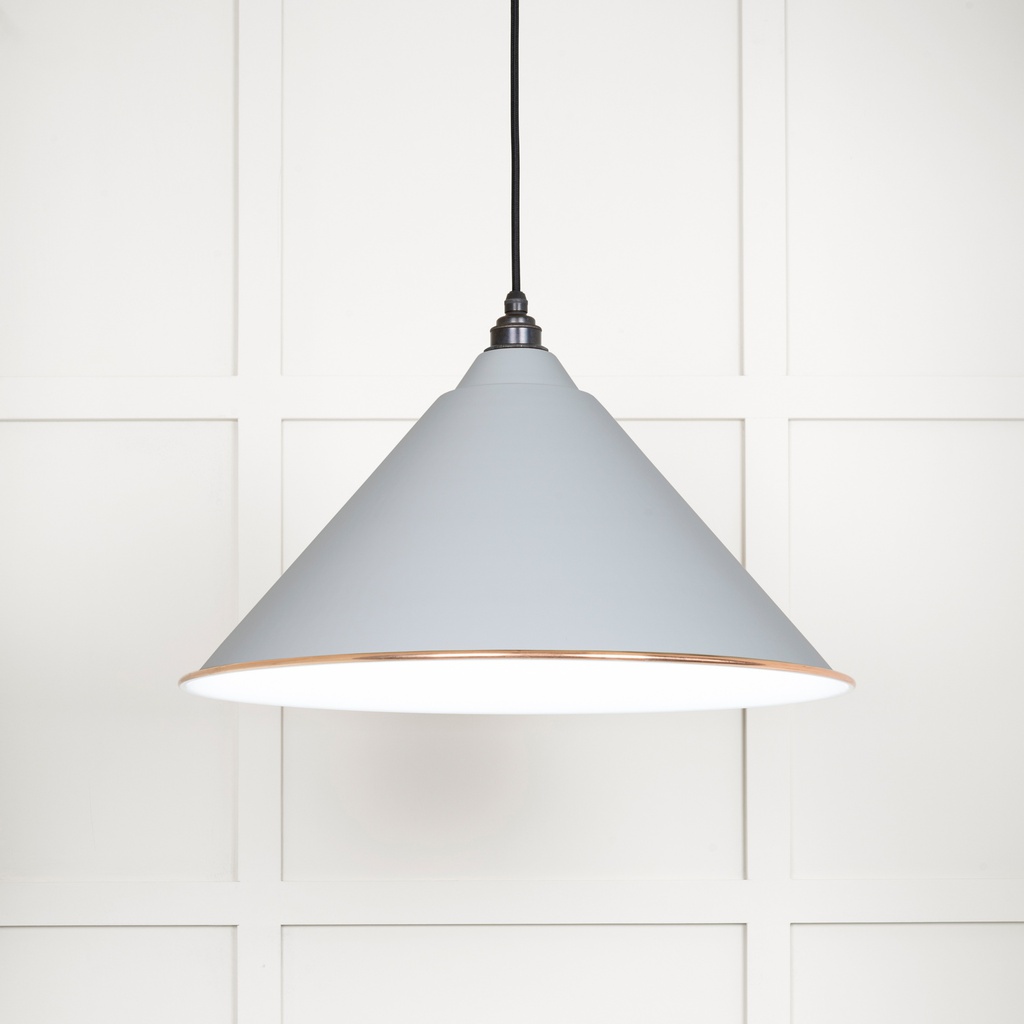 White Gloss Hockley Pendant in Birch - 49510BI