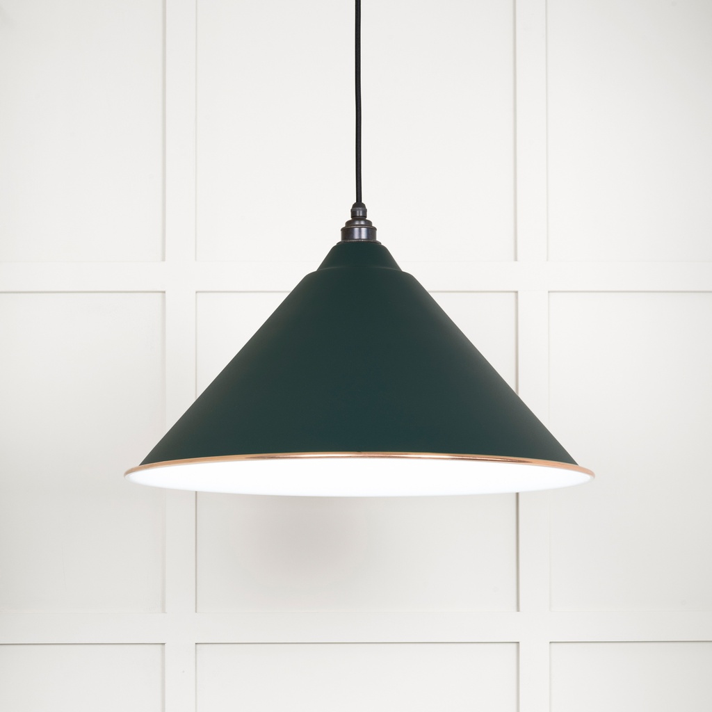 White Gloss Hockley Pendant in Dingle - 49510DI