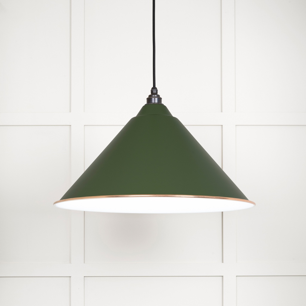 White Gloss Hockley Pendant in Heath - 49510H