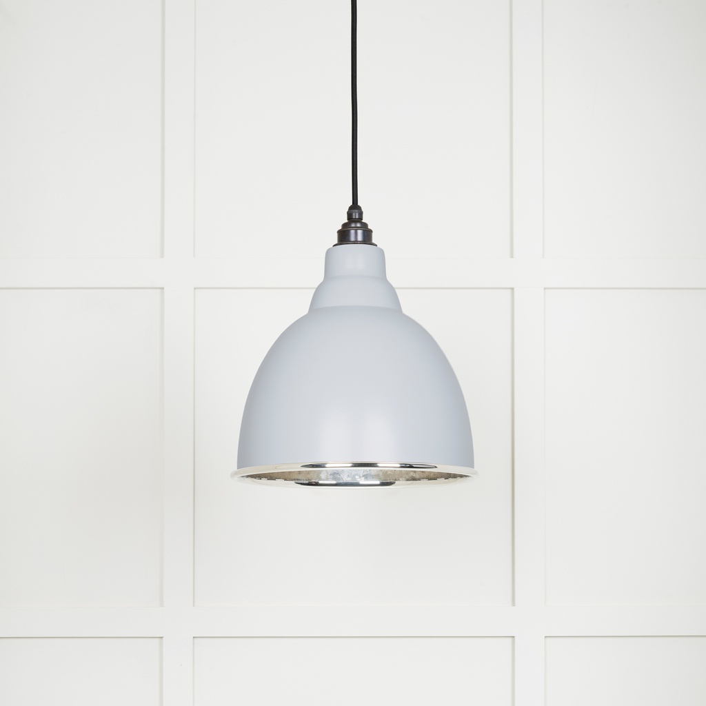 Hammered Nickel Brindley Pendant in Birch - 49511BI