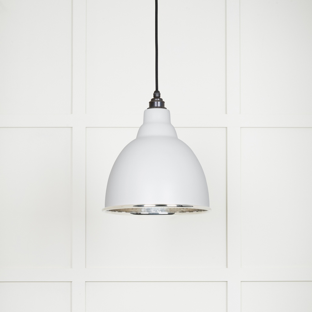 Hammered Nickel Brindley Pendant in Flock - 49511F