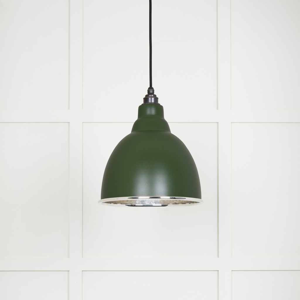 Hammered Nickel Brindley Pendant in Heath - 49511H