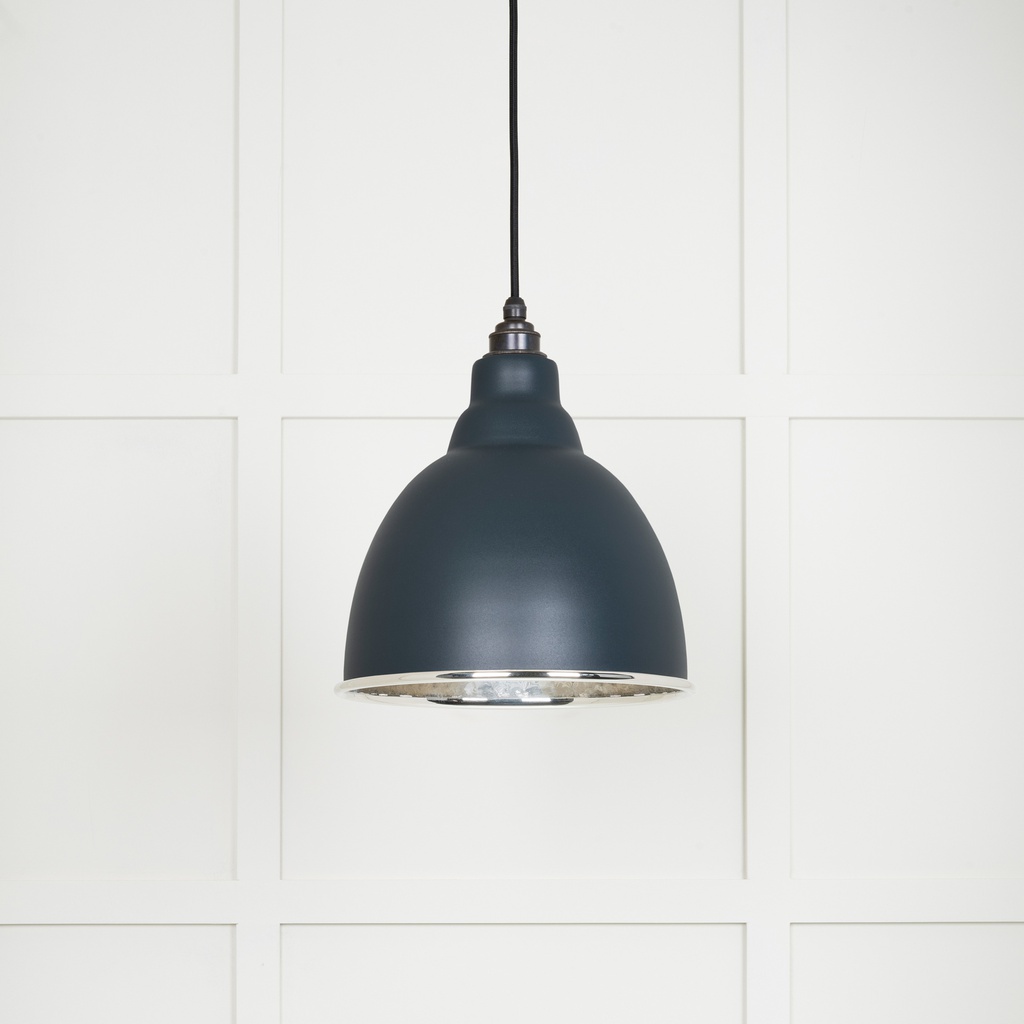 Hammered Nickel Brindley Pendant in Soot - 49511SO