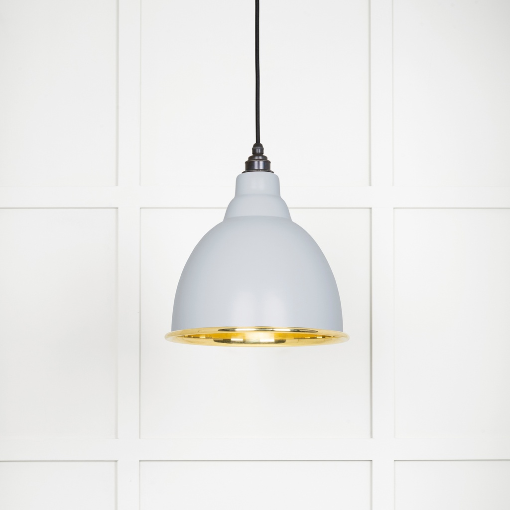 Smooth Brass Brindley Pendant in Birch - 49518BI