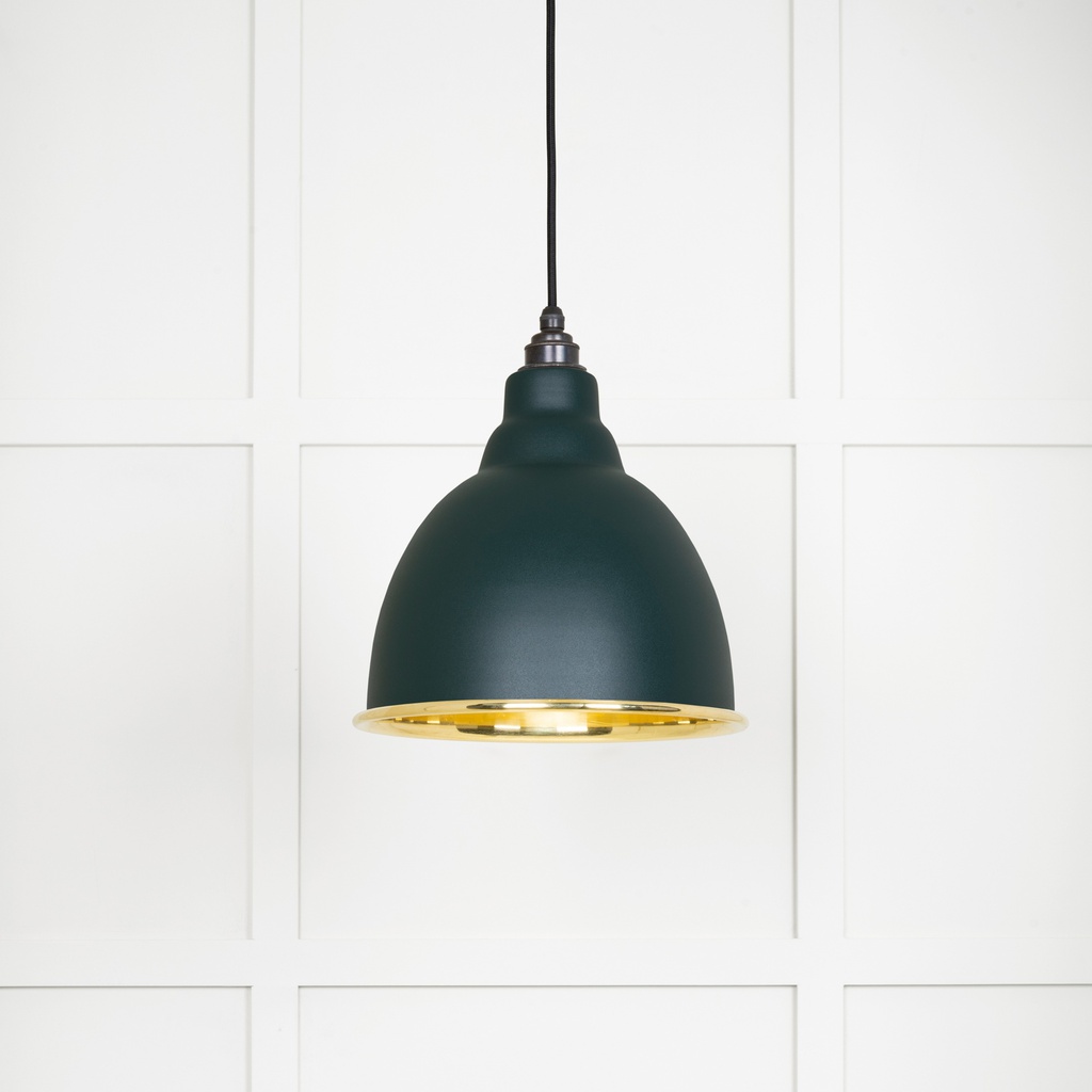 Smooth Brass Brindley Pendant in Dingle - 49518DI