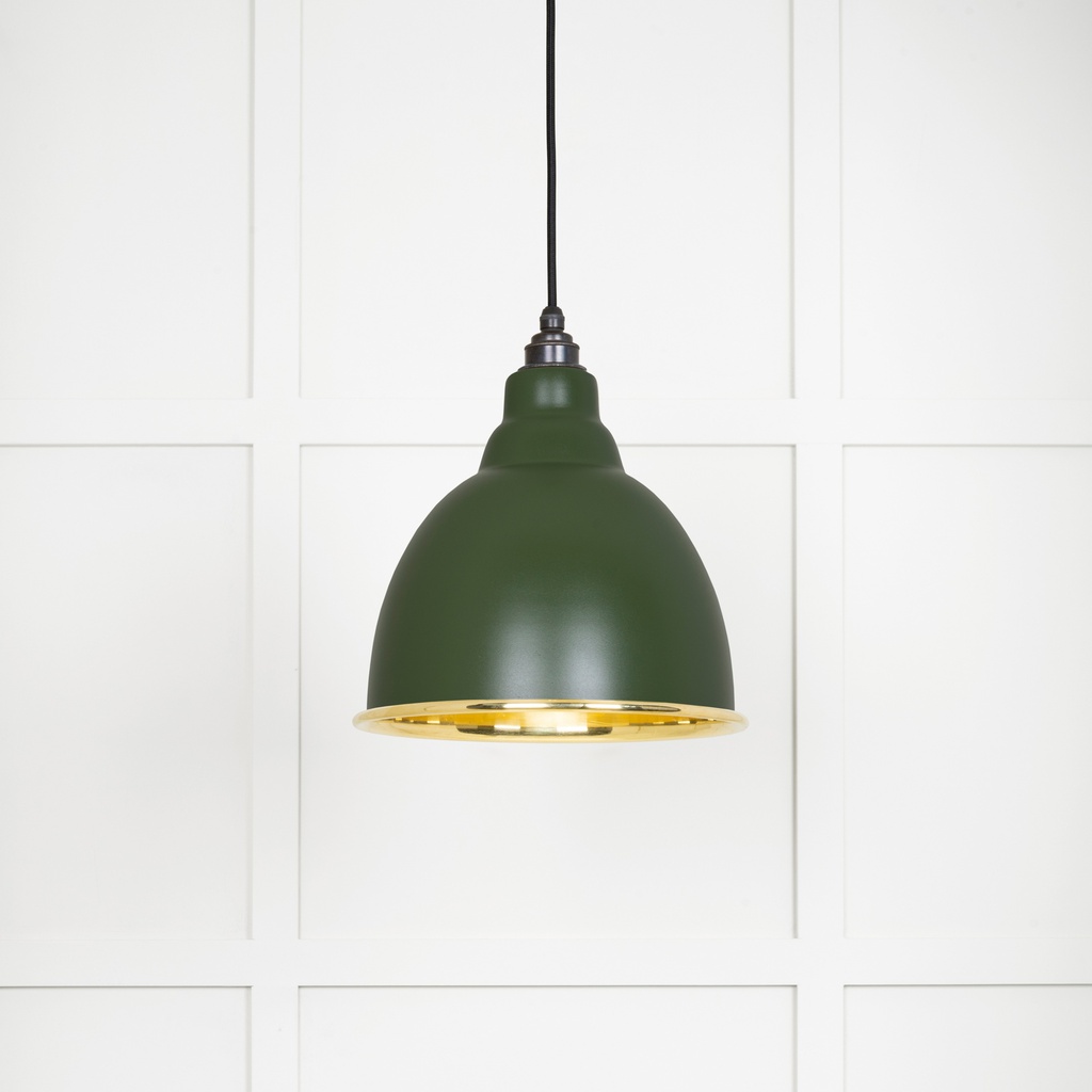 Smooth Brass Brindley Pendant in Heath - 49518H