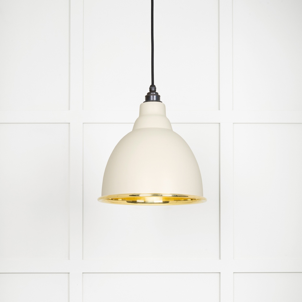 Smooth Brass Brindley Pendant in Teasel - 49518TE