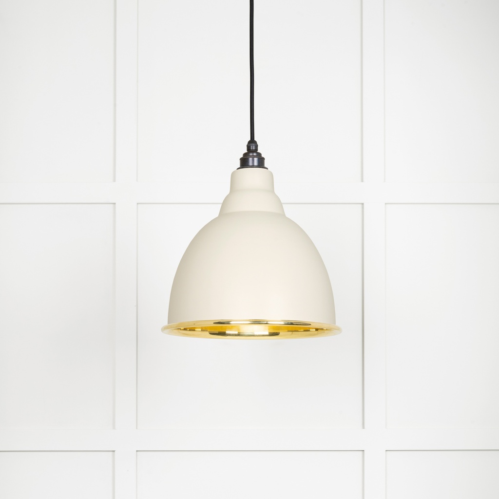 Smooth Brass Brindley Pendant in Teasel - 49518TE