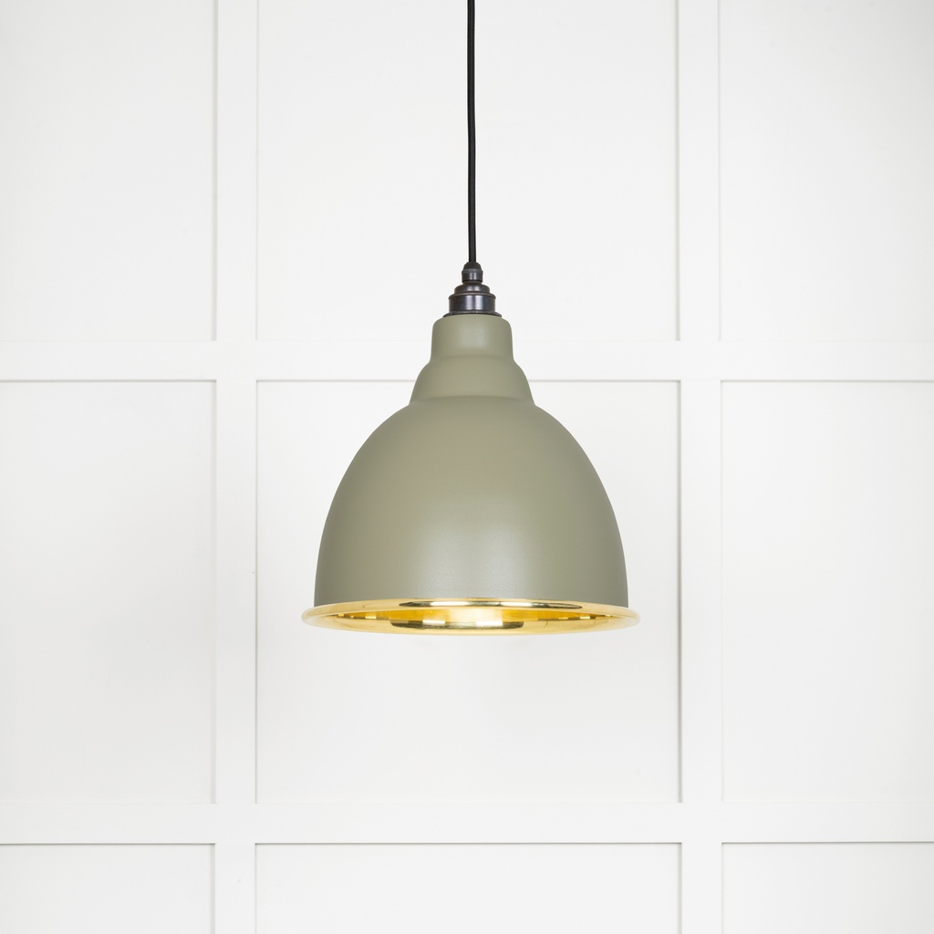 Smooth Brass Brindley Pendant in Tump - 49518TU