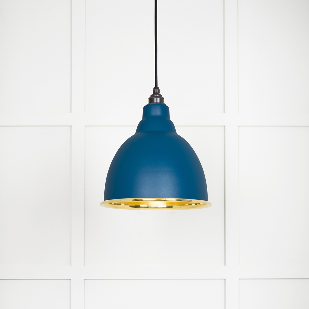 Smooth Brass Brindley Pendant in Upstream - 49518U