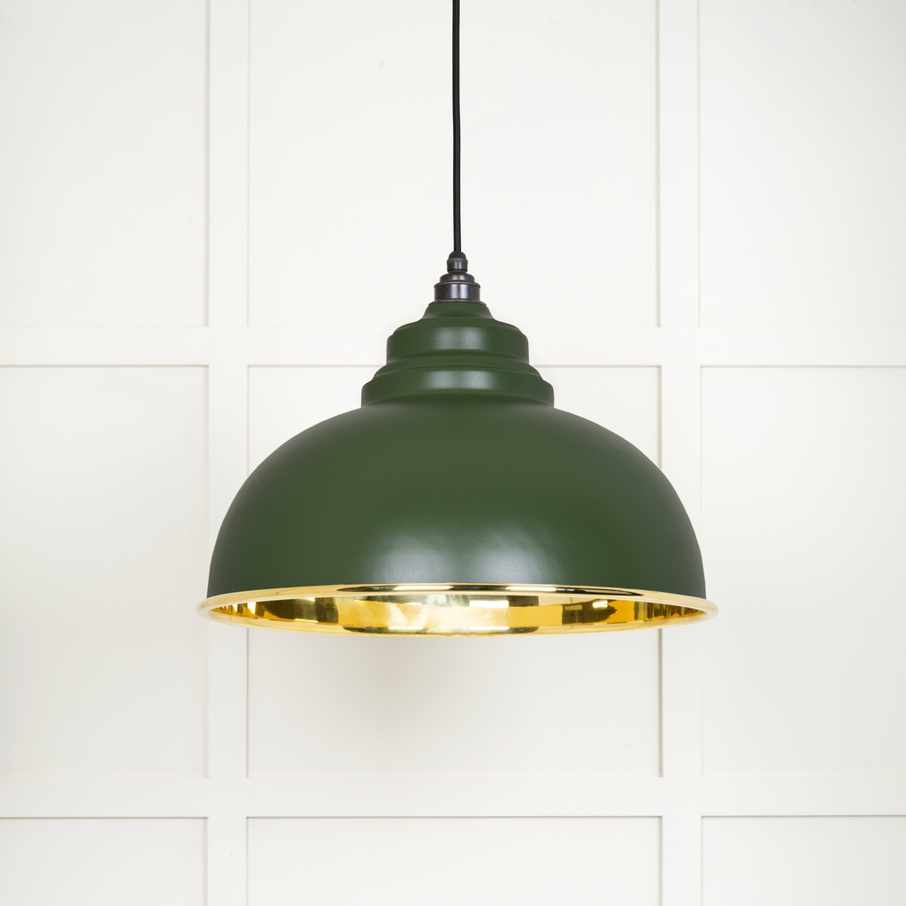 Smooth Brass Harborne Pendant in Heath - 49522H