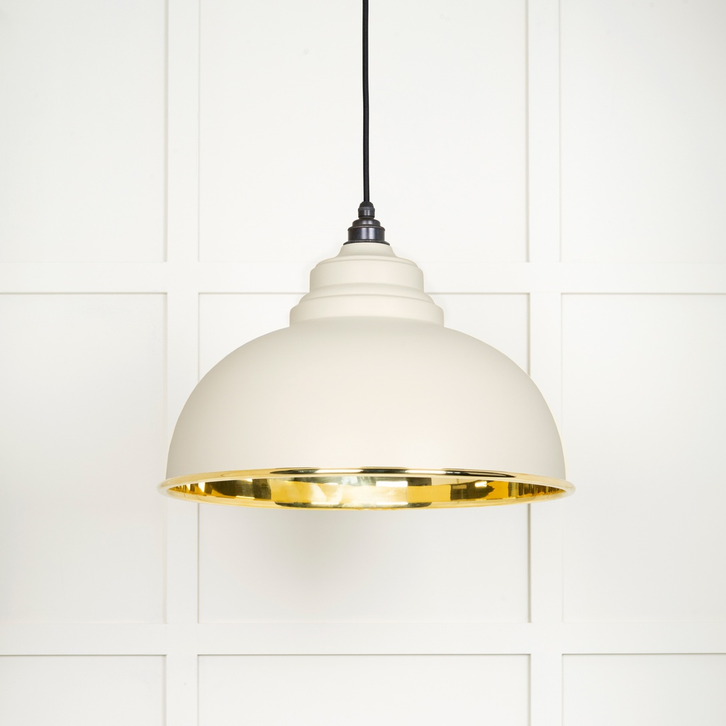 Smooth Brass Harborne Pendant in Teasel - 49522TE