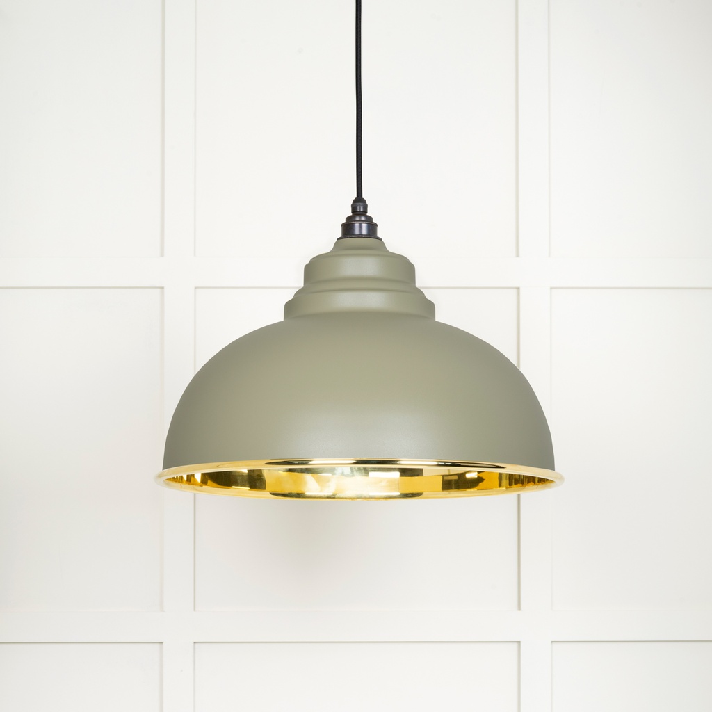 Smooth Brass Harborne Pendant in Tump - 49522TU