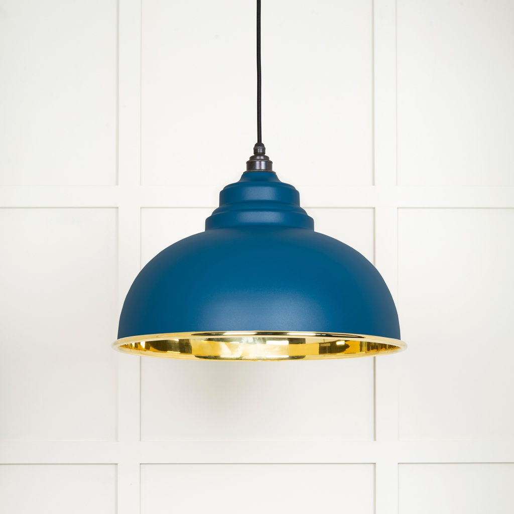 Smooth Brass Harborne Pendant in Upstream - 49522U