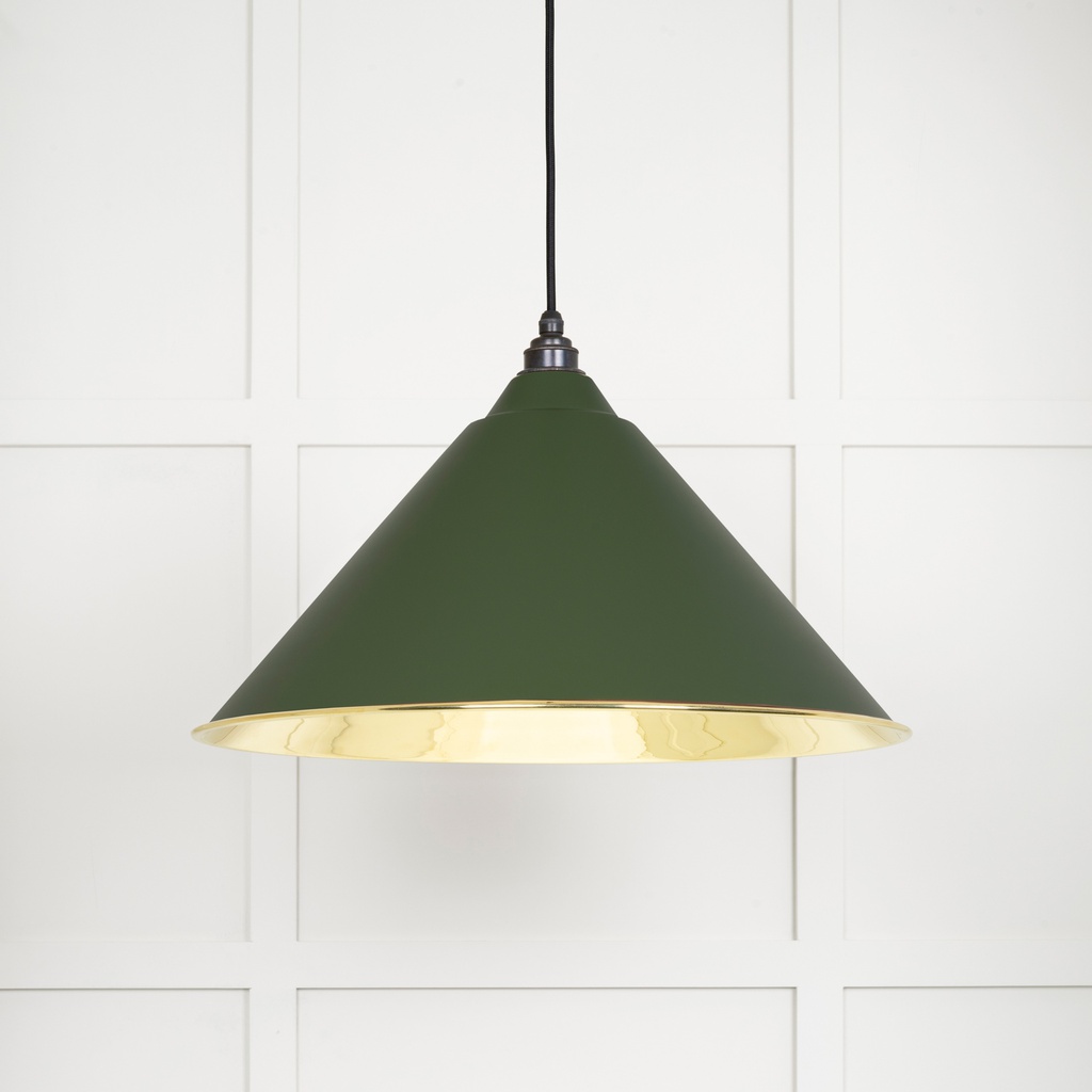 Smooth Brass Hockley Pendant in Heath - 49524H