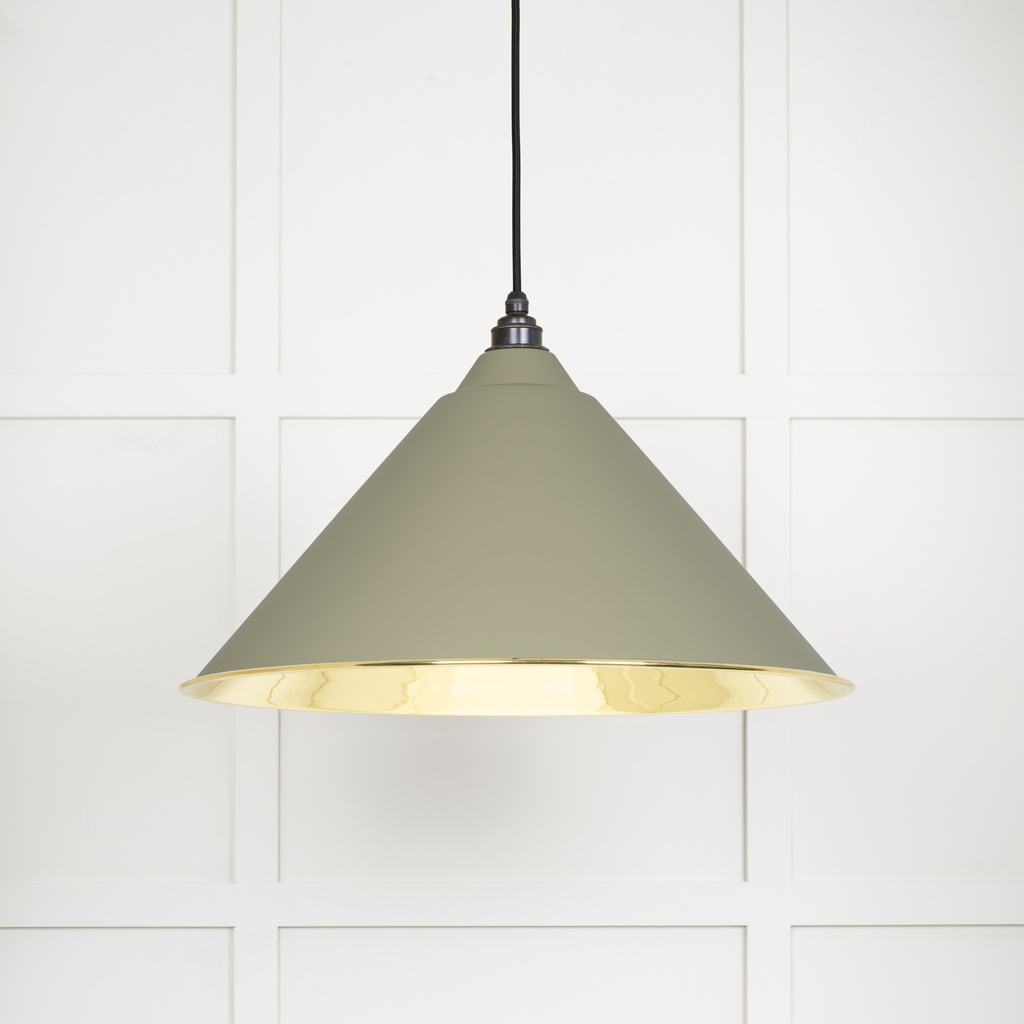 Smooth Brass Hockley Pendant in Tump - 49524TU