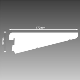 170mm White Brackets