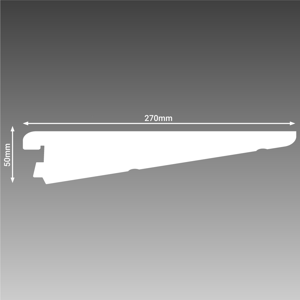 270mm White Brackets