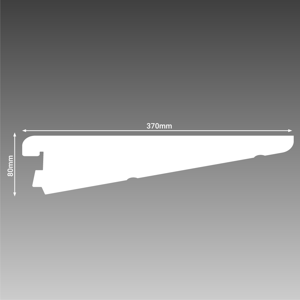 370mm White Brackets