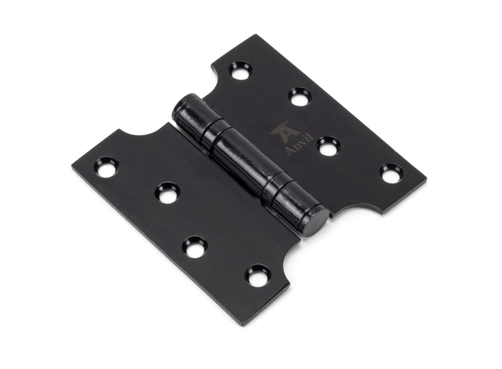 Black 4" x 2" x 4" Parliament Hinge (pair) ss - 33043