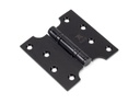 Black 4&quot; x 2&quot; x 4&quot; Parliament Hinge (pair) ss - 33043