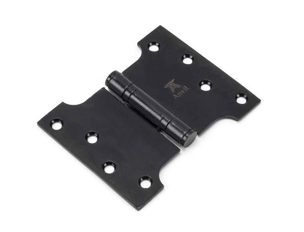Black 4" x 3" x 5" Parliament Hinge (pair) ss - 33045