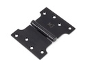 Black 4&quot; x 3&quot; x 5&quot; Parliament Hinge (pair) ss - 33045