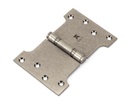 Pewter 4&quot; x 4&quot; x 6&quot; Parliament Hinge (pair) ss - 33048