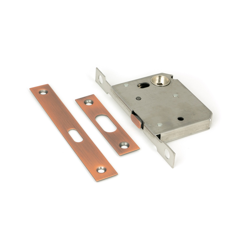 Polished Bronze 50mm Sliding Door Lock - 50664