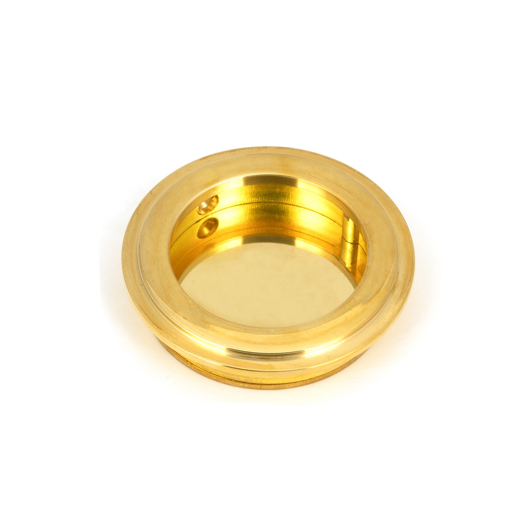 Polished Brass 60mm Art Deco Round Pull - 47165
