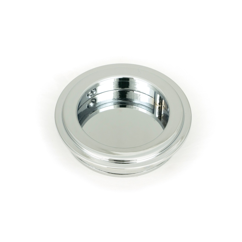 Polished Chrome 60mm Art Deco Round Pull - 47183