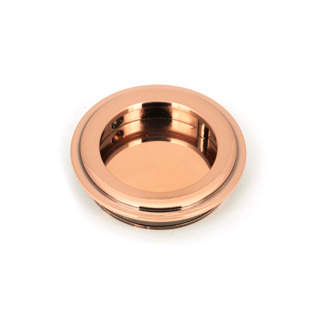 Polished Bronze 60mm Art Deco Round Pull - 50142