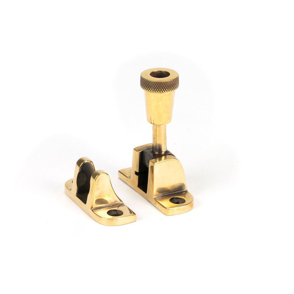 Aged Brass Brompton Brighton Fastener (Radiused) - 83930