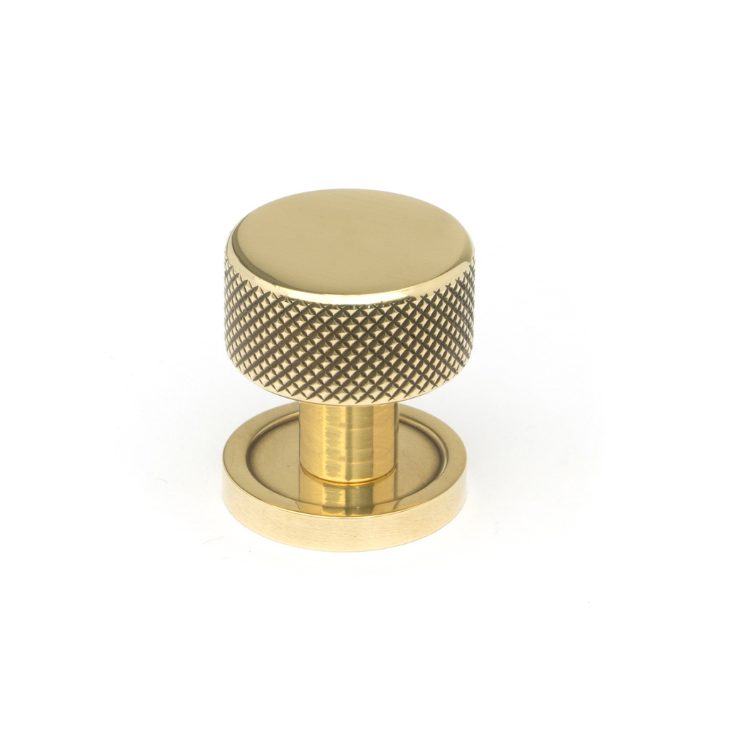 Aged Brass Brompton Cabinet Knob - 25mm (Plain) - 46814