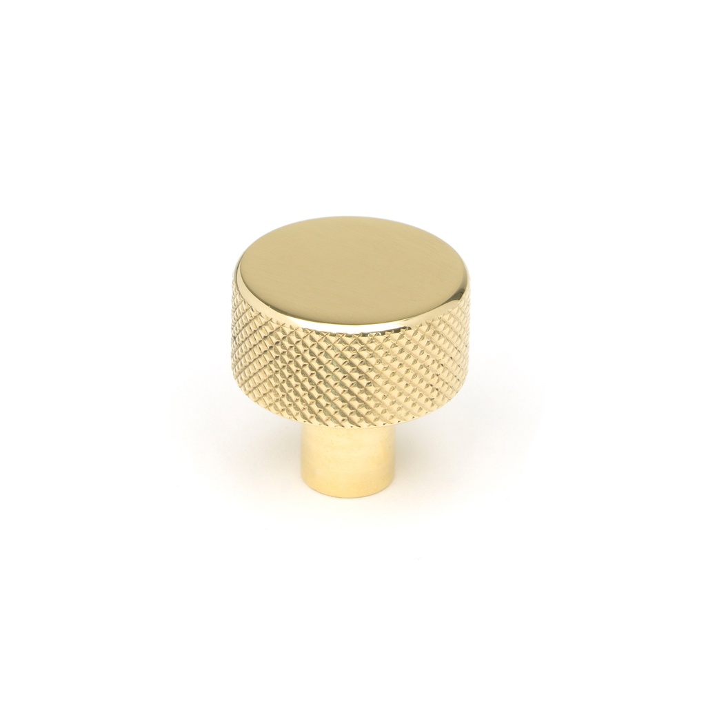 Polished Brass Brompton Cabinet Knob - 25mm (No rose) - 46820