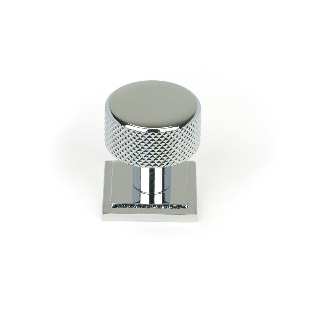 Polished Chrome Brompton Cabinet Knob - 25mm (Square) - 46821