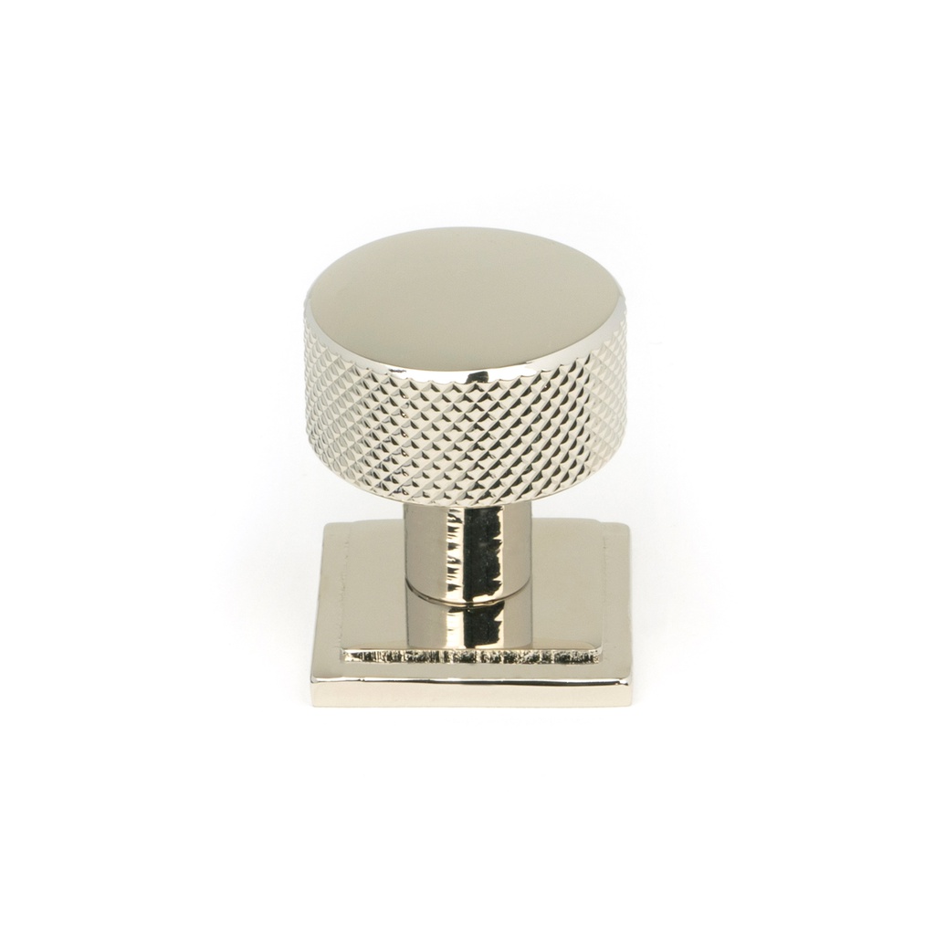 Polished Nickel Brompton Cabinet Knob - 25mm (Square) - 46825