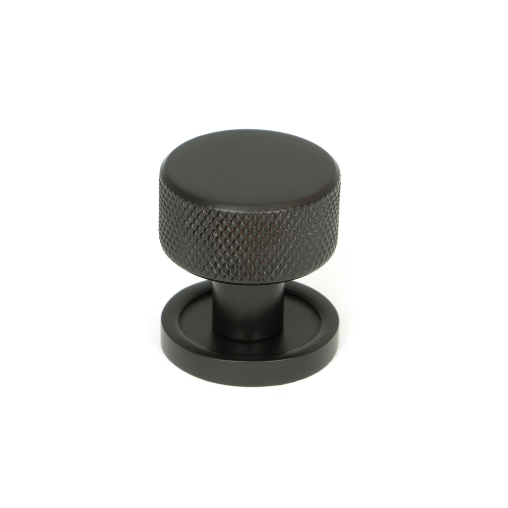 Aged Bronze Brompton Cabinet Knob - 25mm (Plain) - 46826