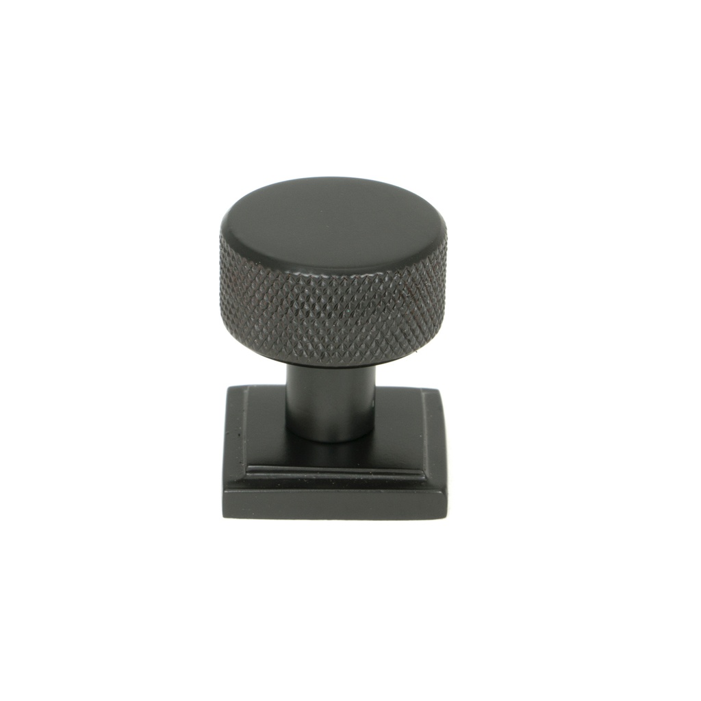 Aged Bronze Brompton Cabinet Knob - 25mm (Square) - 46829