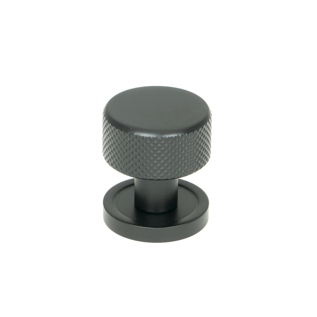 Matt Black Brompton Cabinet Knob - 25mm (Plain) - 46838