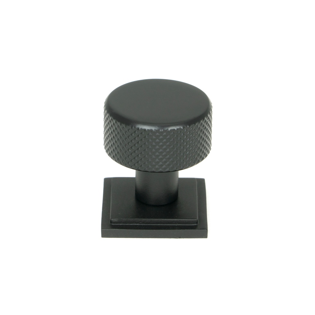 Matt Black Brompton Cabinet Knob - 25mm (Square) - 46841