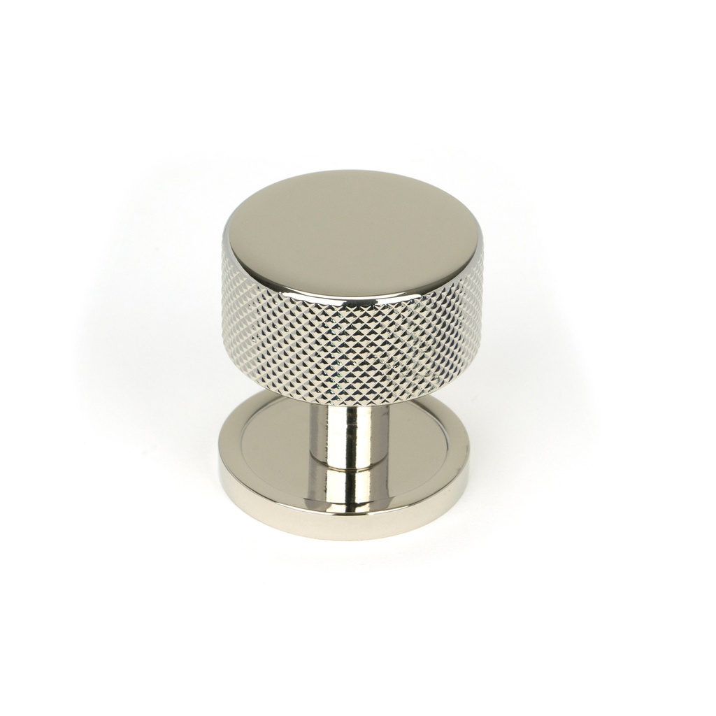 Polished Nickel Brompton Cabinet Knob - 32mm (Plain) - 46862