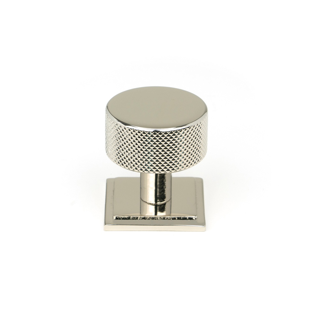 Polished Nickel Brompton Cabinet Knob - 32mm (Square) - 46865