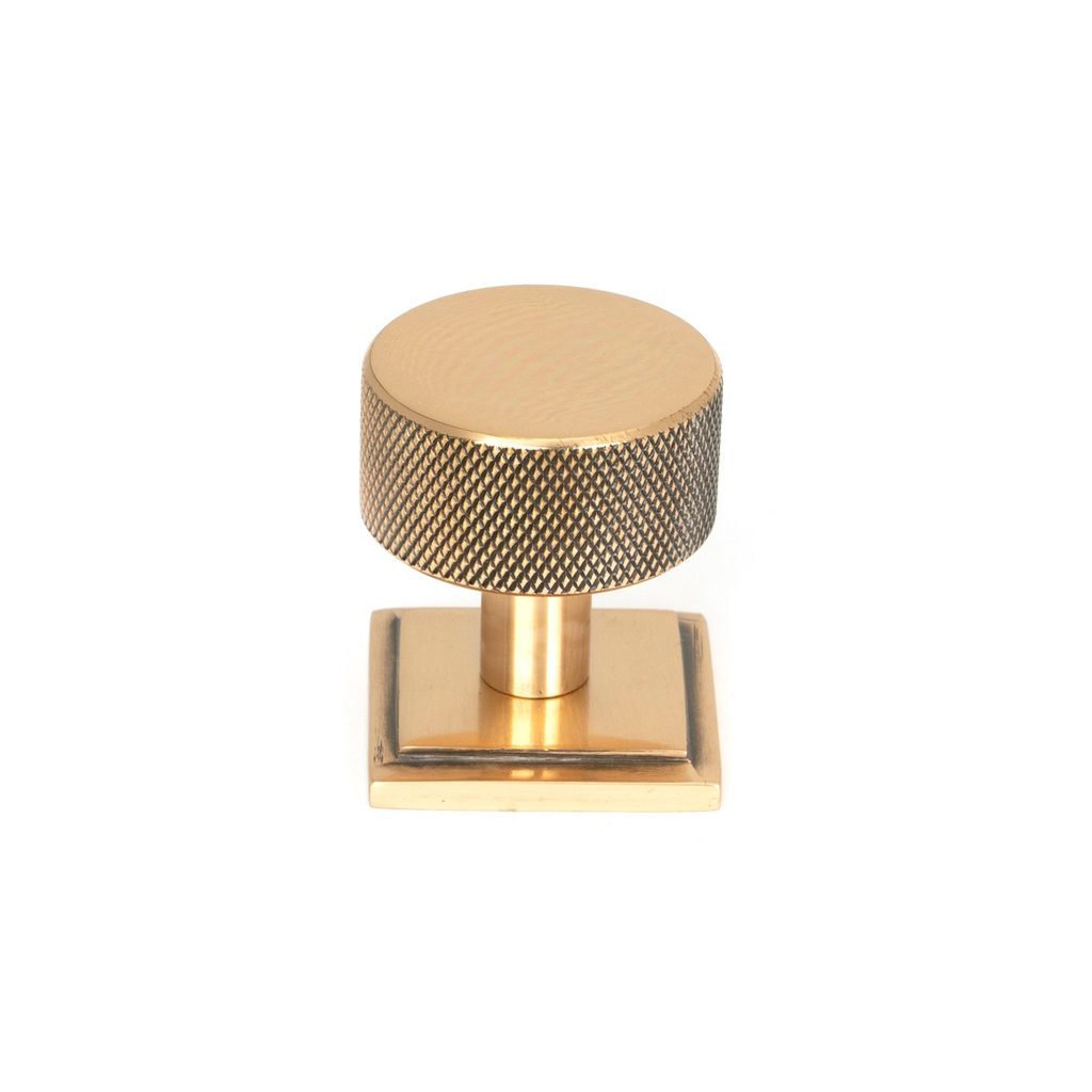 Polished Bronze Brompton Cabinet Knob - 32mm (Square) - 46873