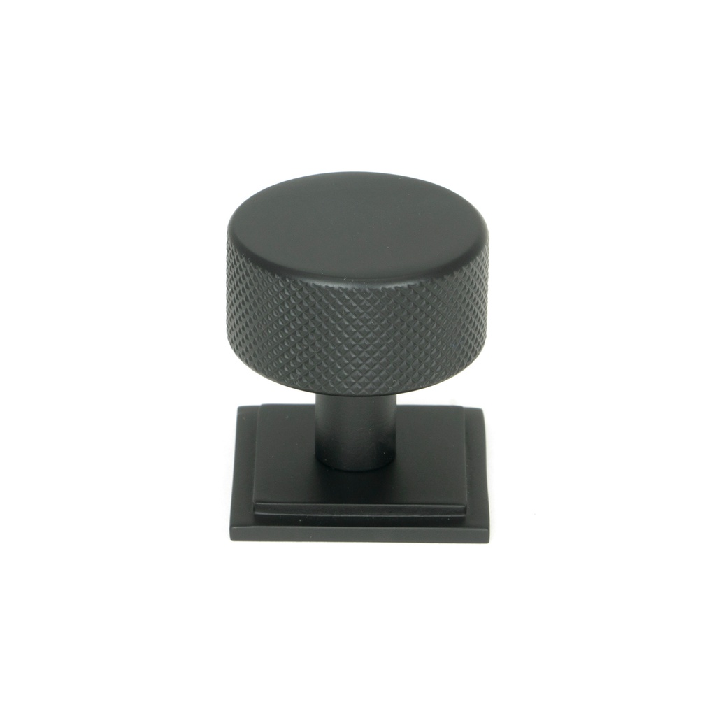 Matt Black Brompton Cabinet Knob - 32mm (Square) - 46881